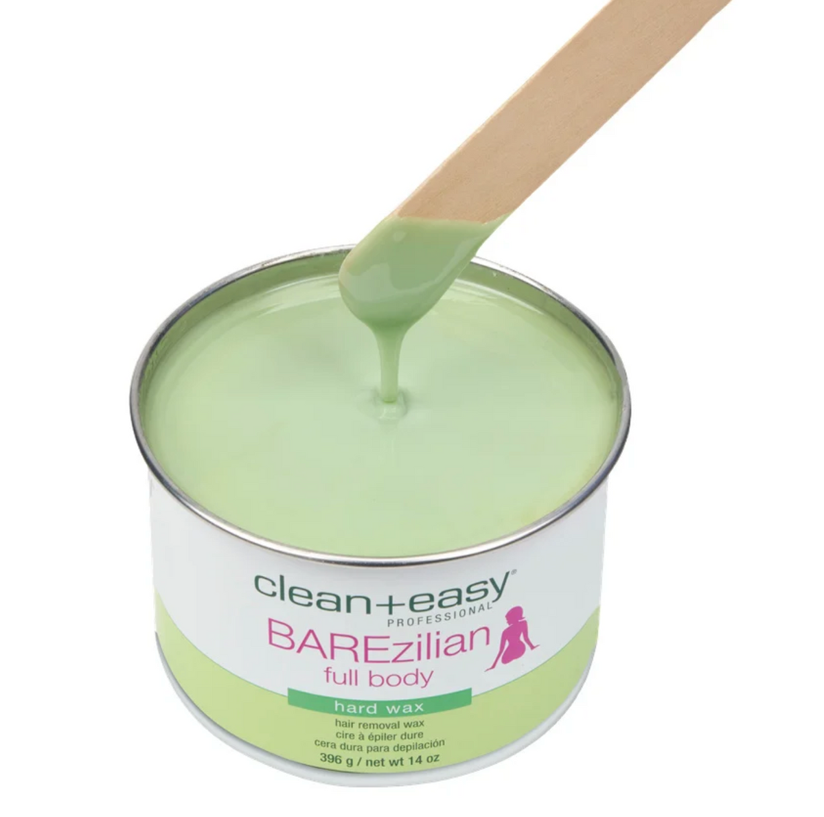 Clean+Easy BAREzilian Full Body Hard Wax, 14 oz