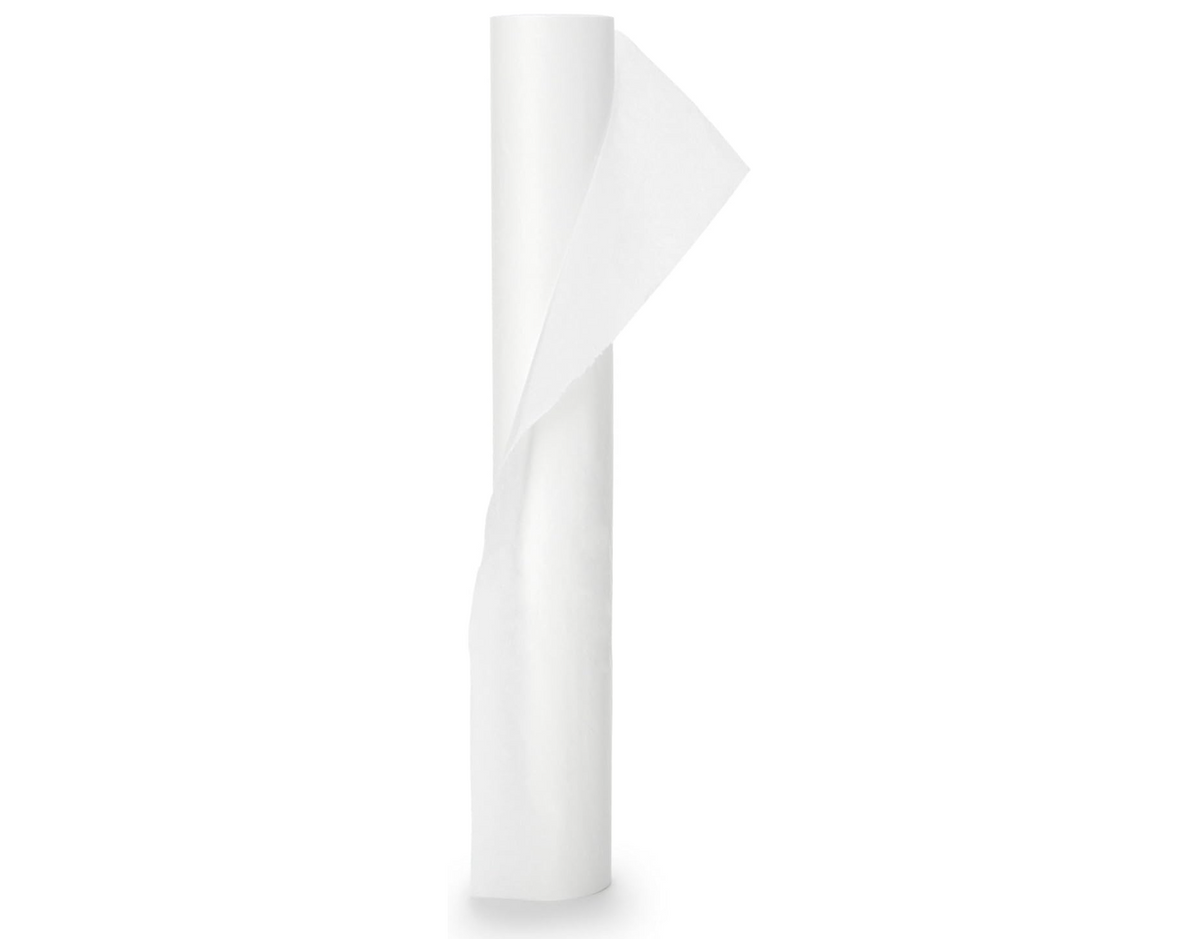 Spa Essentials Smooth Table Paper, White, 21" x 225', Pack of 12