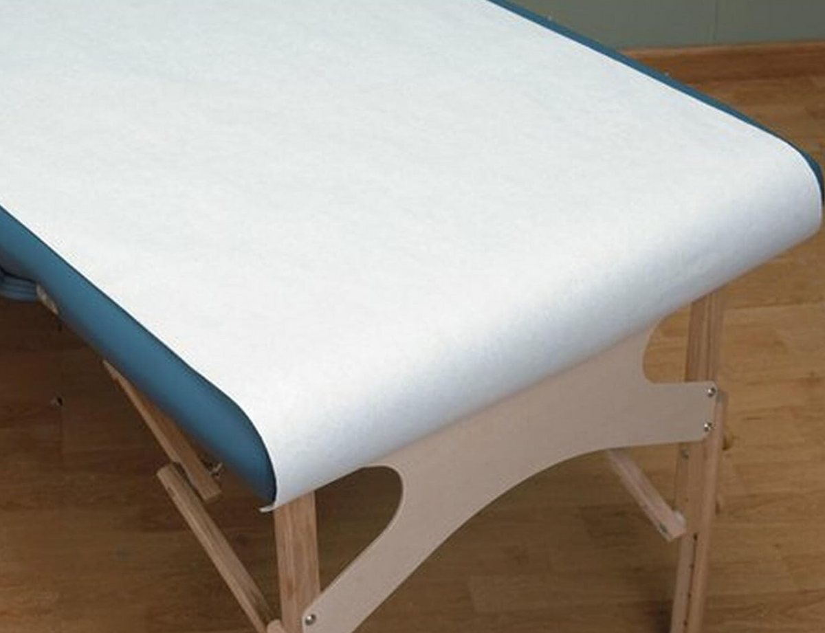 Spa Essentials Smooth Table Paper, White, 21" x 225', Pack of 12