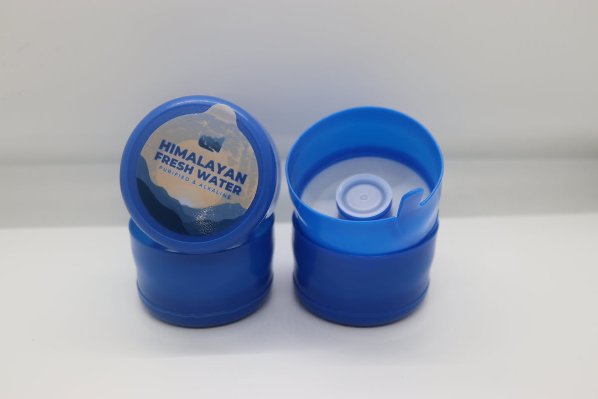 55mm Non-Spill Water Jug Caps for 3 & 5 Gallon Bottles