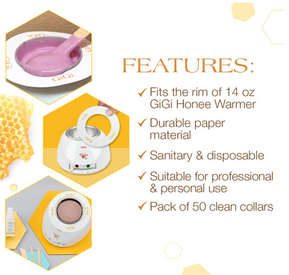 GiGi Clean Collars for 14 oz Wax Warmers