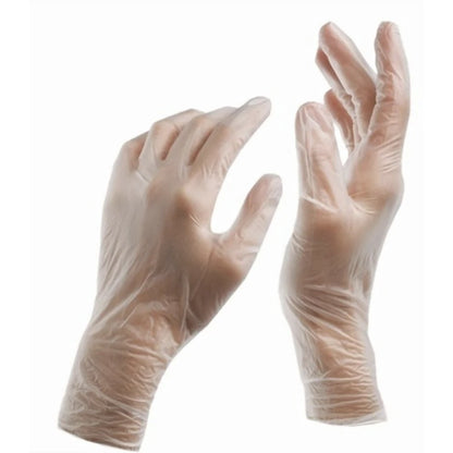 SalonFit Free Vinyl Gloves, Powder-Free, Latex-Free, Box of 100
